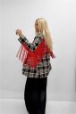 giacca con frange colorate fringes
